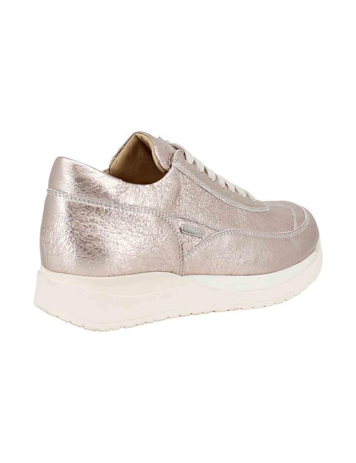Spatarella Sneakers donna in pelle laminata rosa Fino al 60% di sconto