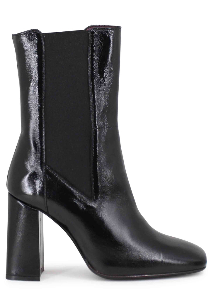 Spatarella Stivaletti beatles donna in pelle nera con tacco alto Qualità Garantita
