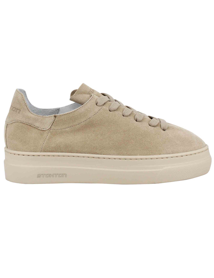 Spatarella Sneakers donna in camoscio taupe Hotsell