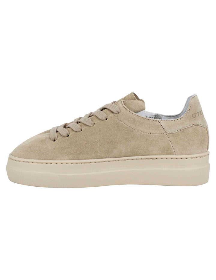 Spatarella Sneakers donna in camoscio taupe Hotsell