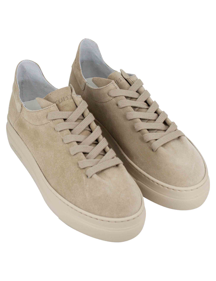 Spatarella Sneakers donna in camoscio taupe Hotsell