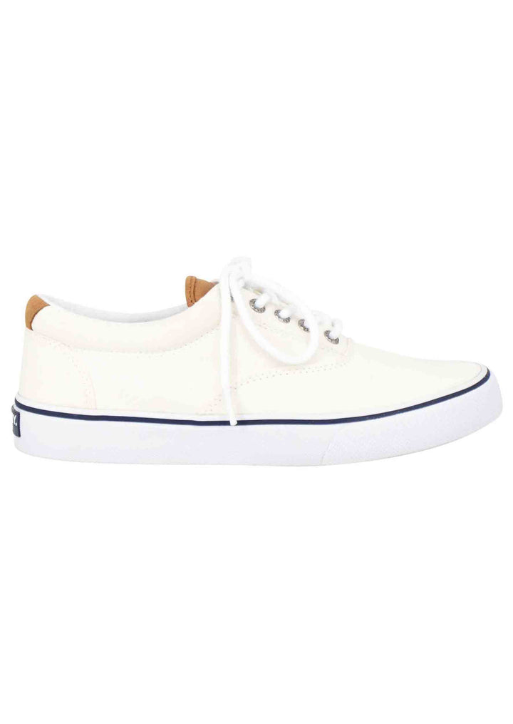 Spatarella Sneakers uomo Top Sider in canvas bianco In Saldo