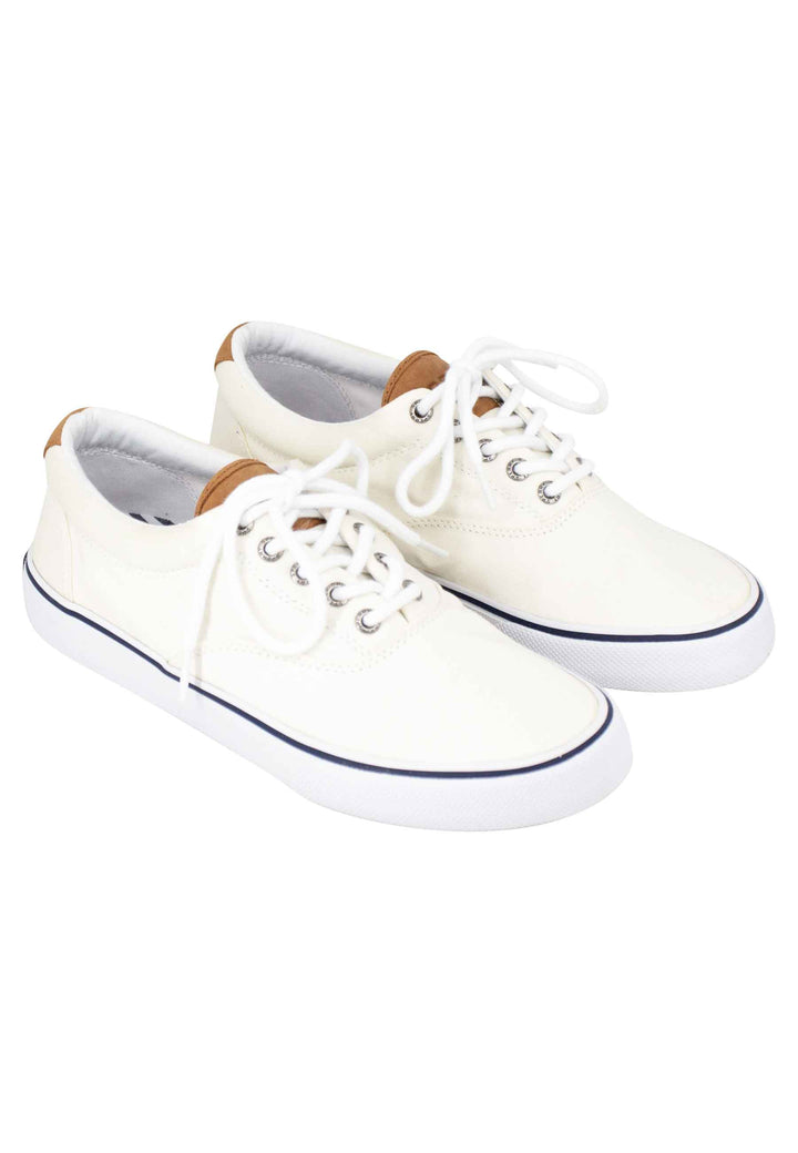 Spatarella Sneakers uomo Top Sider in canvas bianco In Saldo