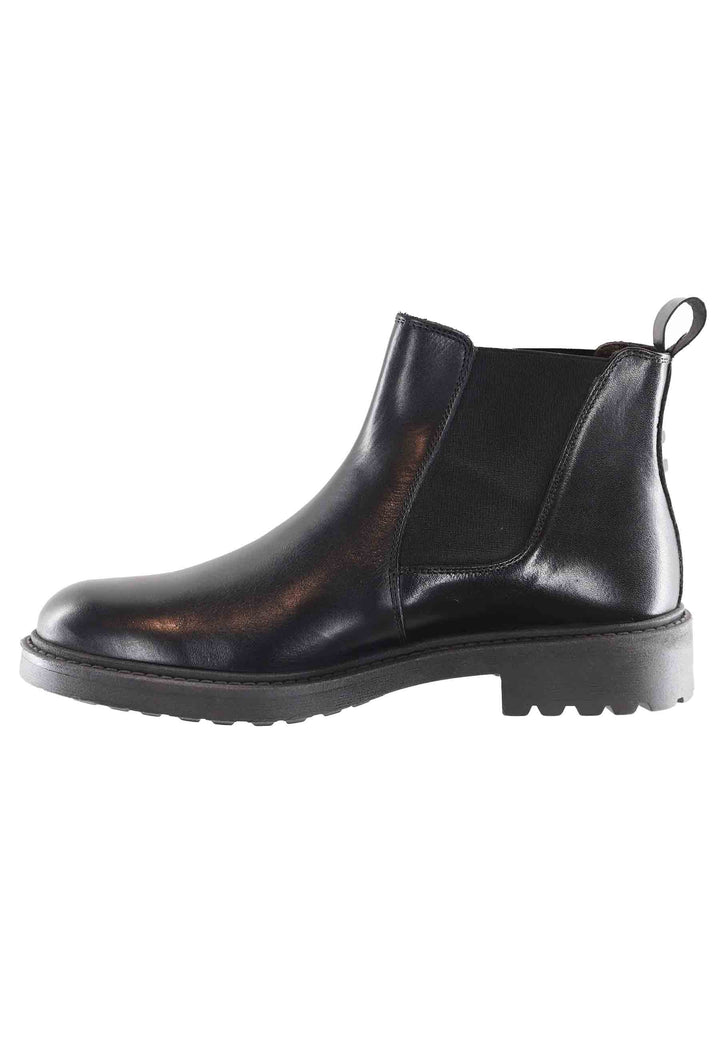Spatarella Stivaletti chelsea boot uomo in pelle nera con suola carrarmato Offerta per la Festa della Mamma