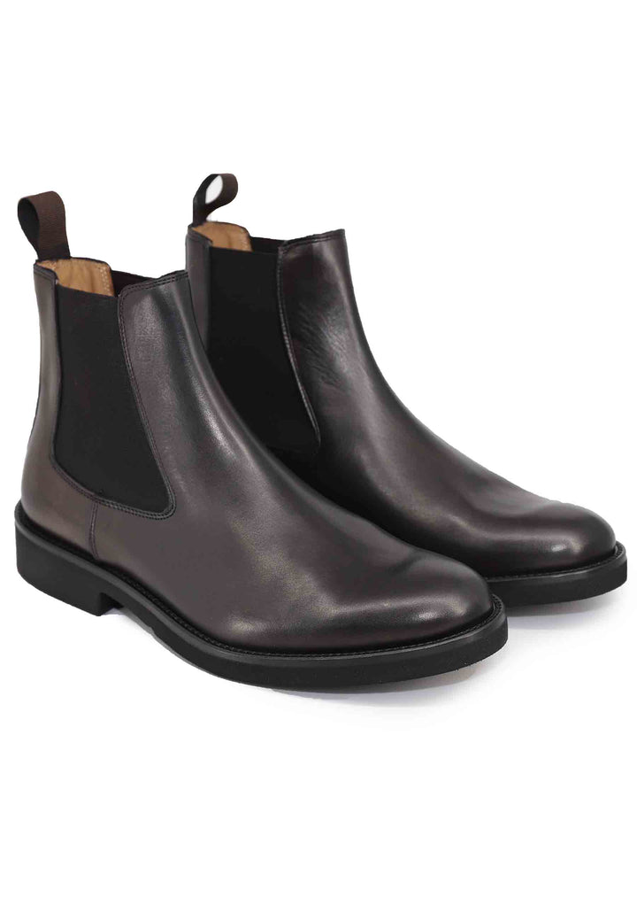 Spatarella Stivaletti chelsea boot uomo in pelle marrone con suola ultra leggera Offerta Giorno del Papà