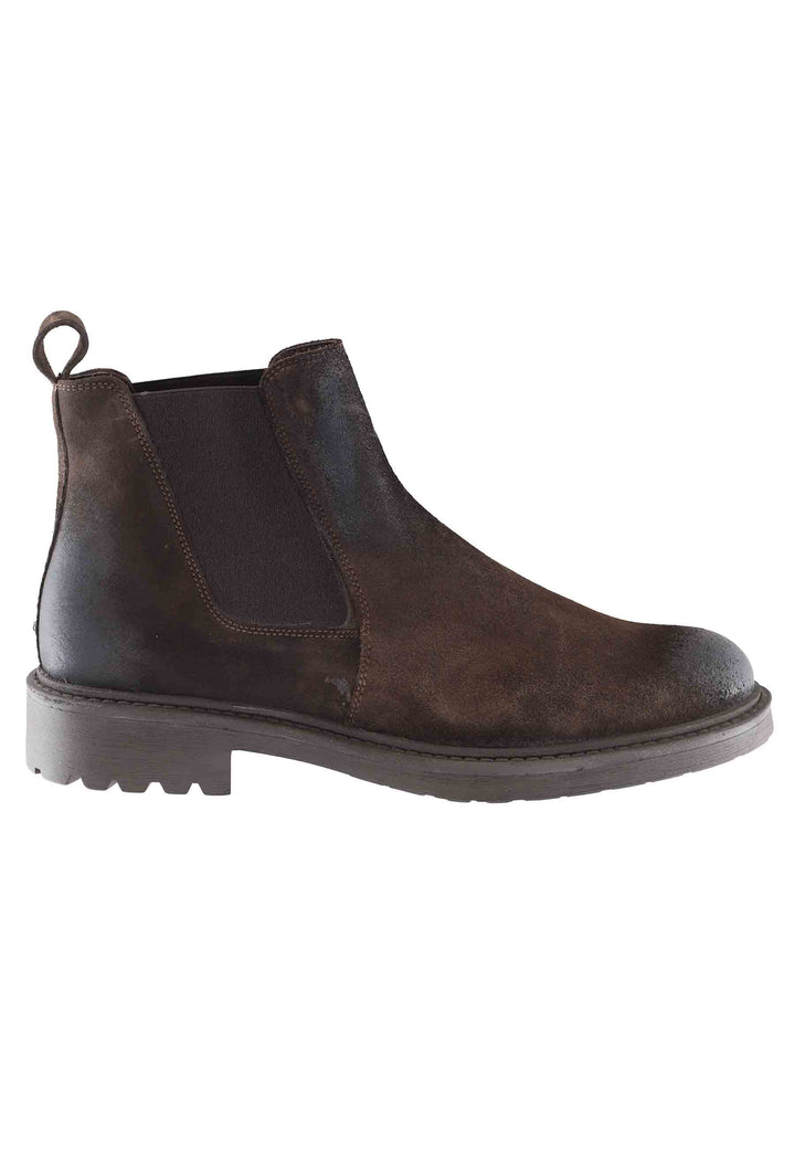 Spatarella Stivaletti chelsea boot uomo in camoscio testa di moro con suola carrarmato Offerta Anniversario