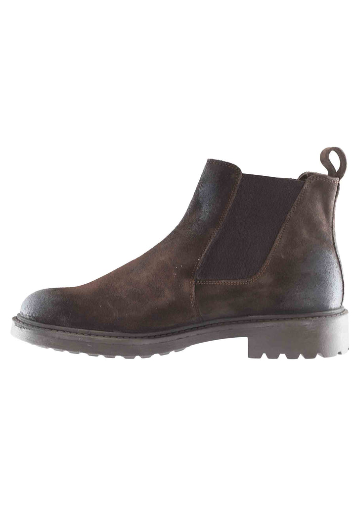 Spatarella Stivaletti chelsea boot uomo in camoscio testa di moro con suola carrarmato Offerta Anniversario
