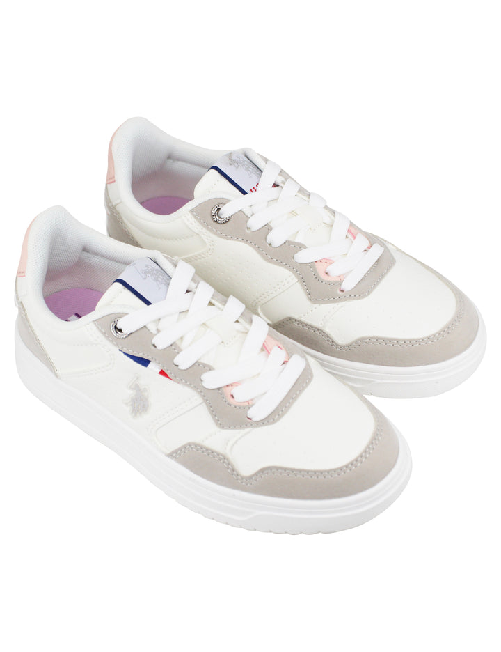 Spatarella Sneakers donna in eco pelle vintage beige Online Outlet