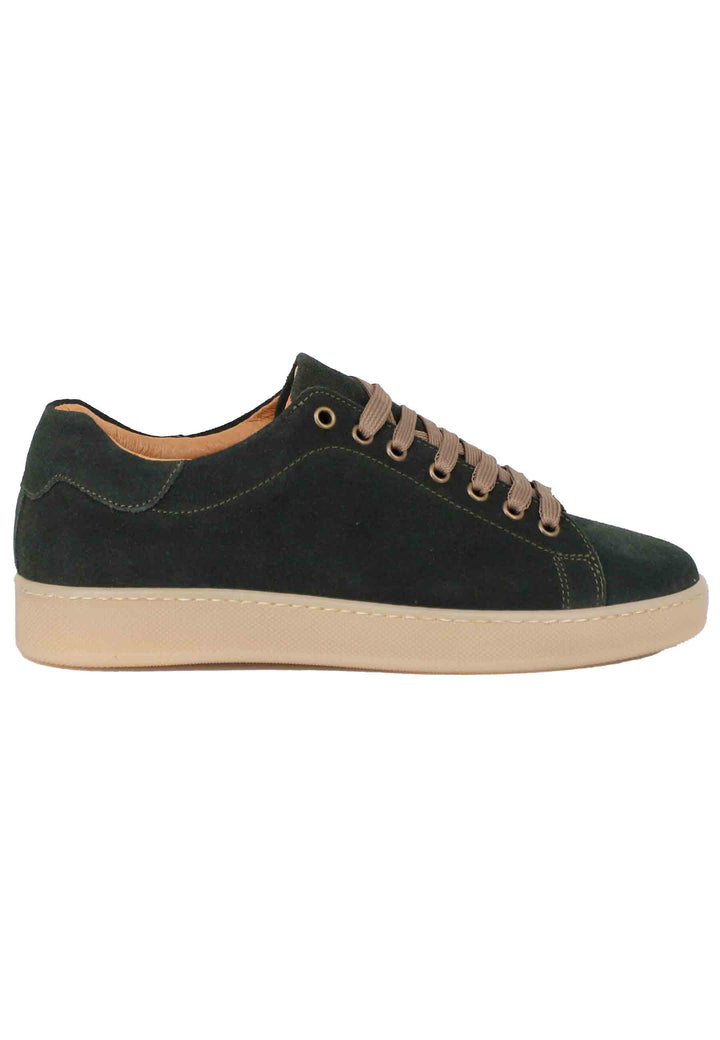 Spatarella Sneakers uomo in camoscio verde con fondo in gomma Only for today