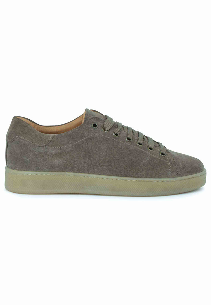Spatarella Sneakers uomo in camoscio tortora con fondo gomma Offerta speciale della fabbrica
