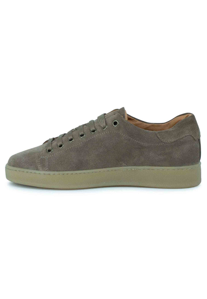 Spatarella Sneakers uomo in camoscio tortora con fondo gomma Offerta speciale della fabbrica