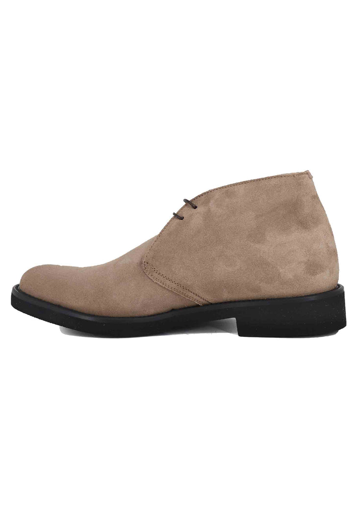 Spatarella Polacchine uomo in camoscio beige con suola in gomma ultra leggera Trasporto libero internazionale