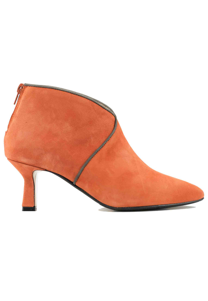 Spatarella Stivaletti TR1662/RT in camoscio arancione con zip posteriore Duty-free