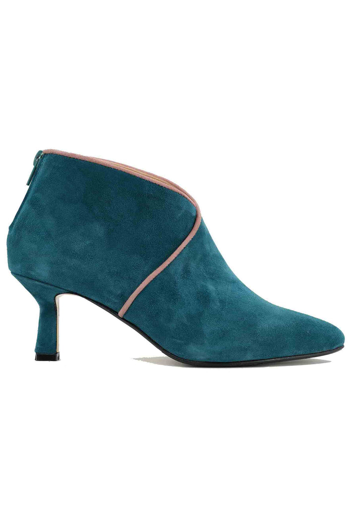 Spatarella Stivaletti TR1662/RT in camoscio blu oceano con zip posteriore 50% di sconto per tempo limitato