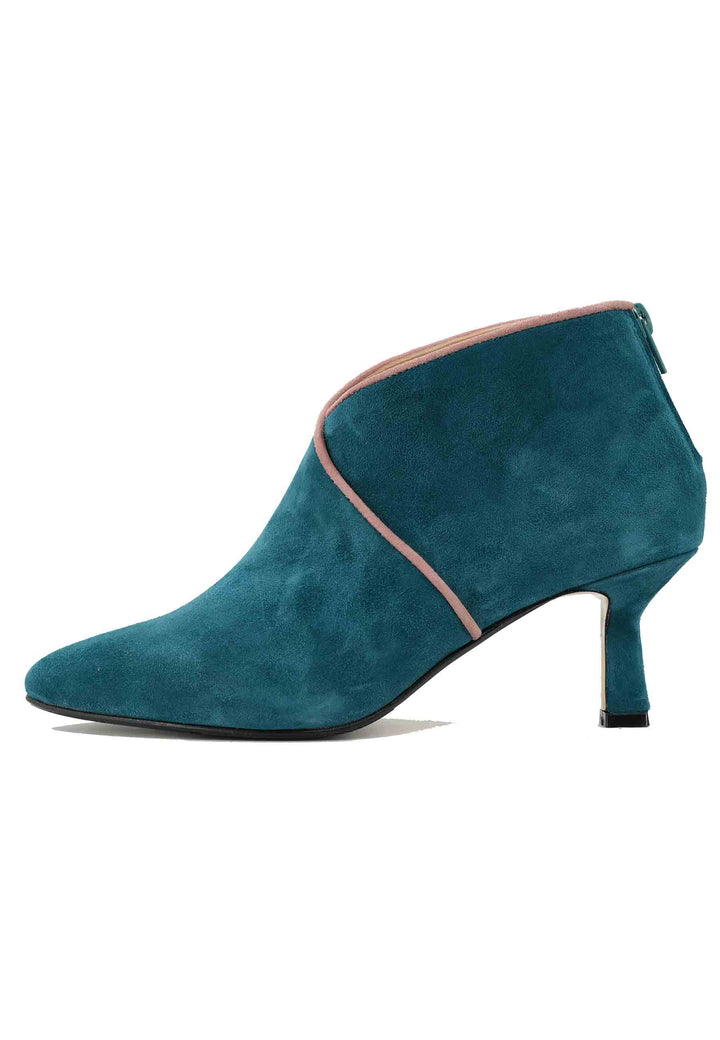 Spatarella Stivaletti TR1662/RT in camoscio blu oceano con zip posteriore 50% di sconto per tempo limitato