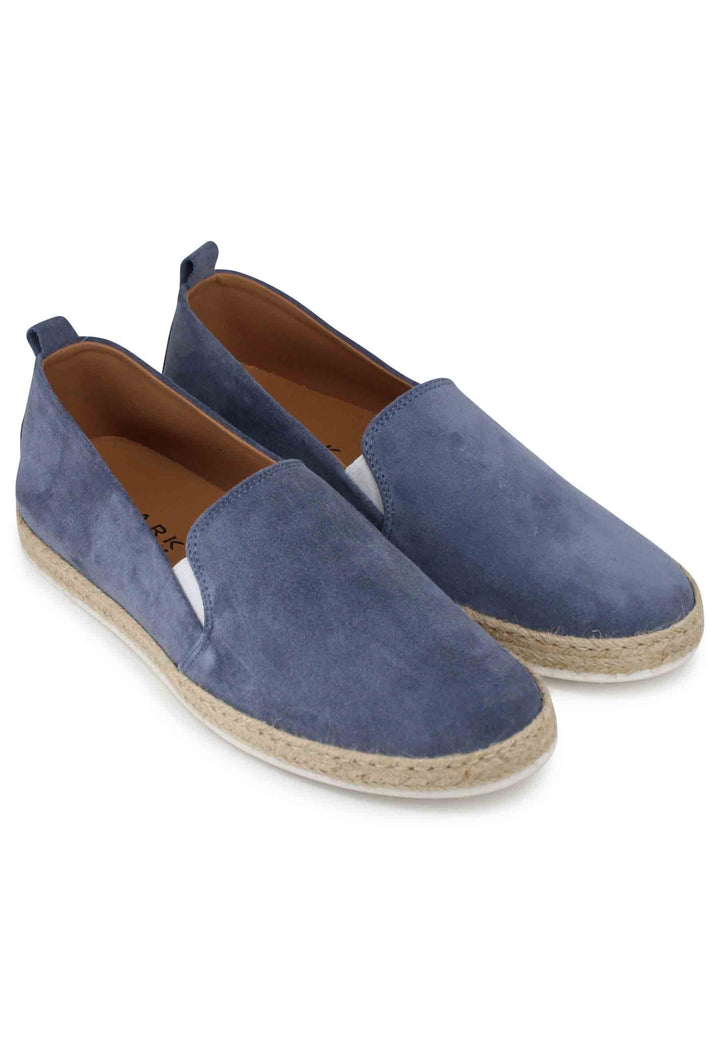 Spatarella Mocassini espadrillas uomo in camoscio blu Offerta Giorno del Papà