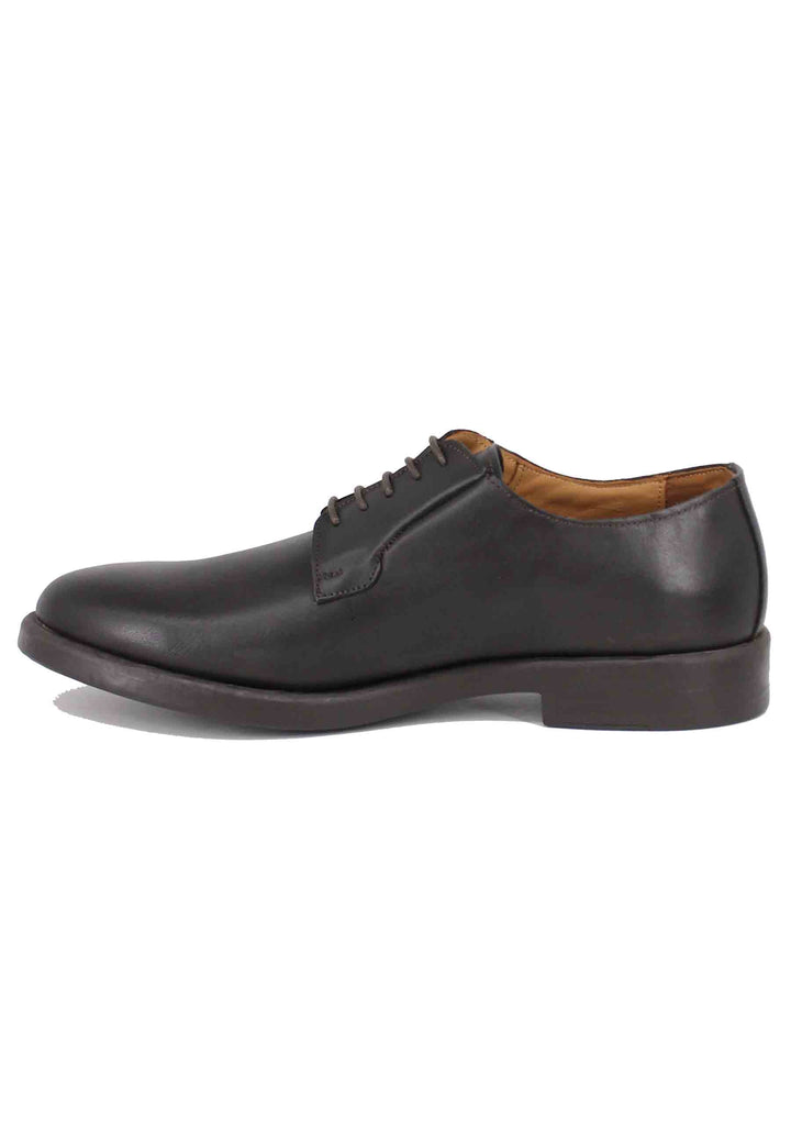 Spatarella Stringate uomo in pelle marrone con fondo gomma Offerta Anniversario
