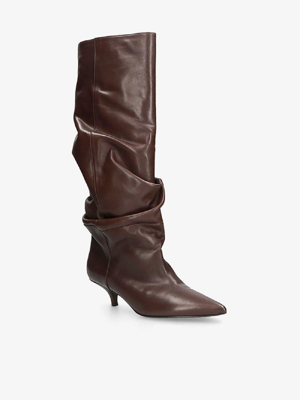 Strategia JENNA STIVALE PELLE MORO Shopping Online