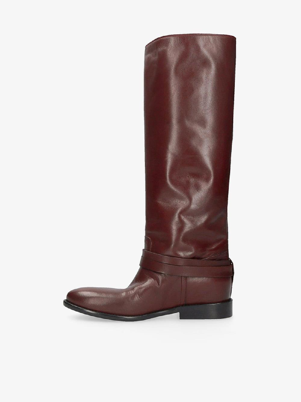 Strategia REINS STIVALE TEXANO IN PELLE BORDEAUX Sottocosto