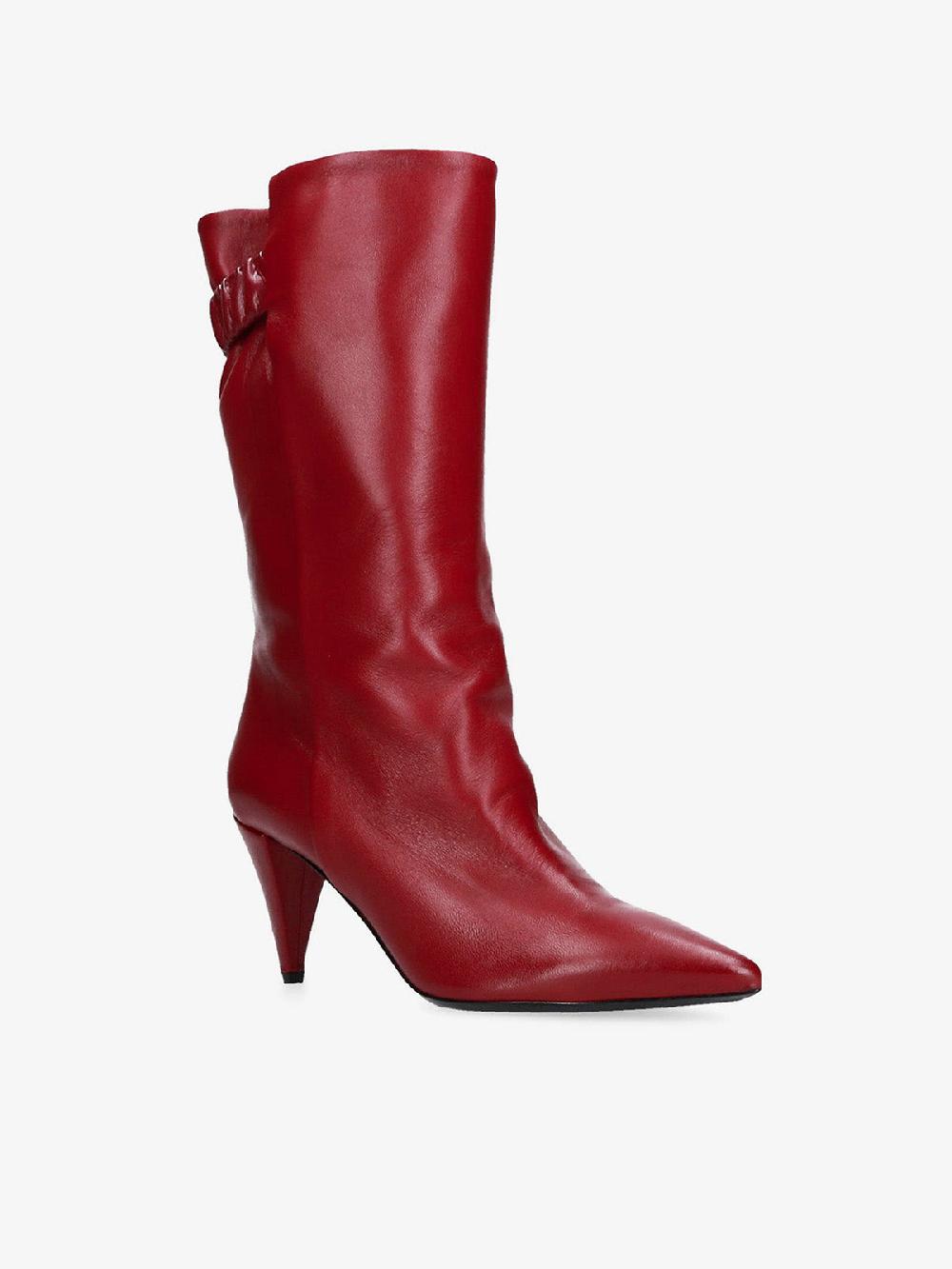 Strategia STIVALE ROSSO IN PELLE In Linea