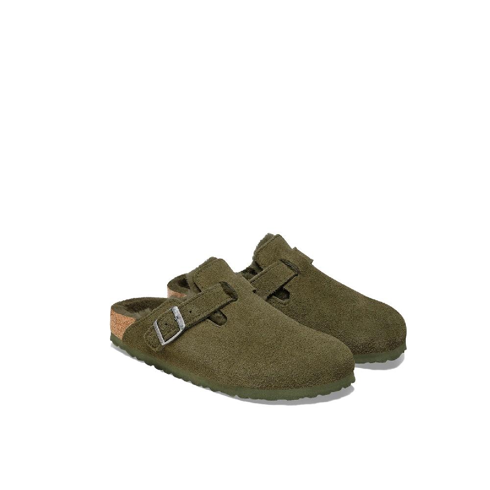 Birkenstock Boston Shearling Suede Leather Pezzi Unici