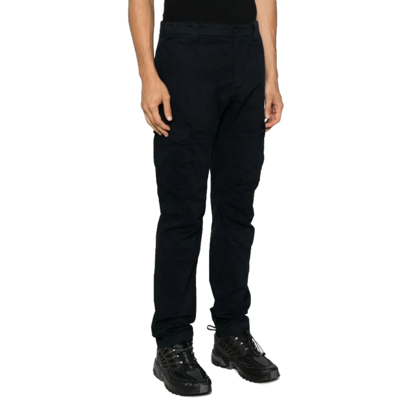C.P. Company Pants - Cargo Pant Stretch Satin Black Friday Prezzi