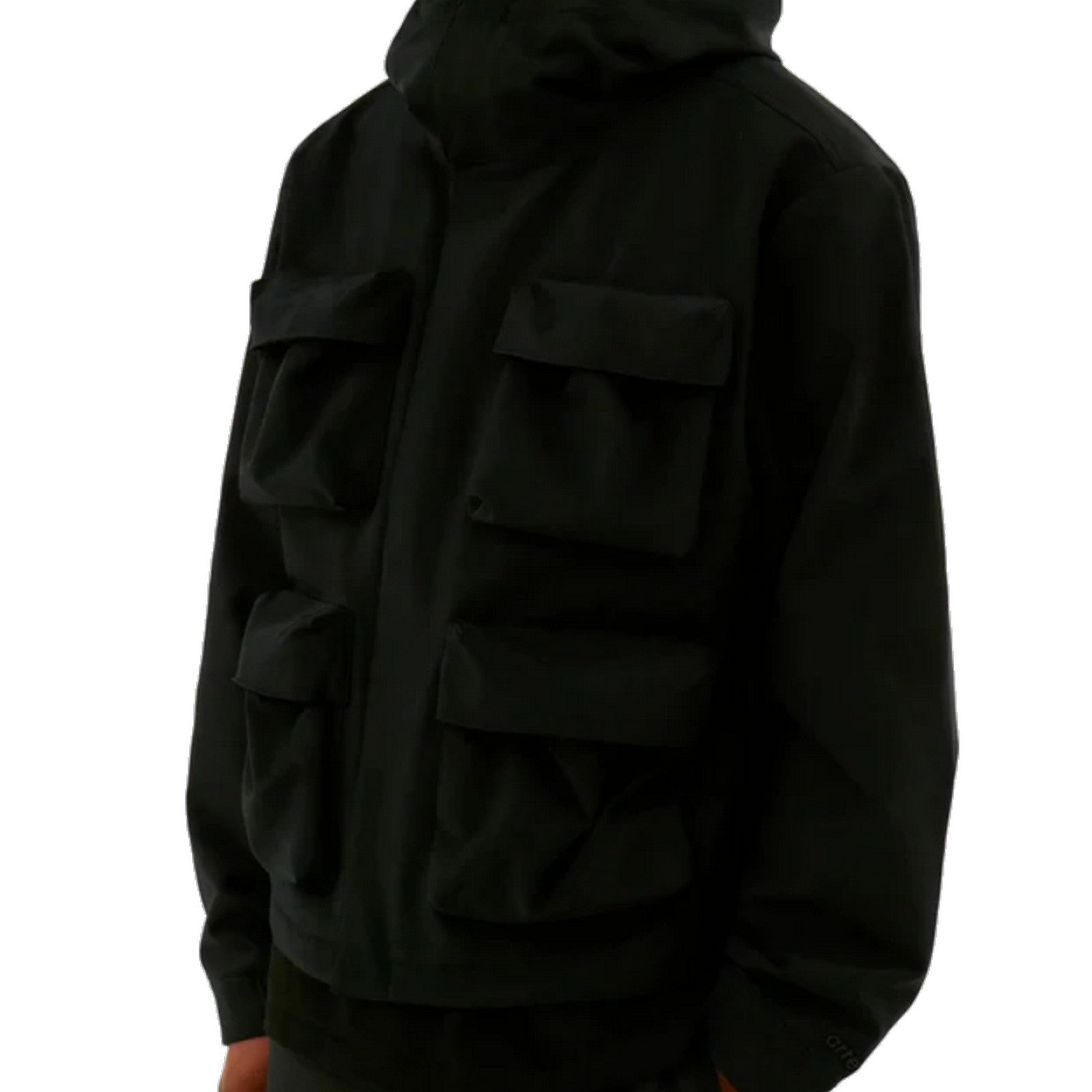 Arte 3D Pockets Nylon Hooded Jacket Presa