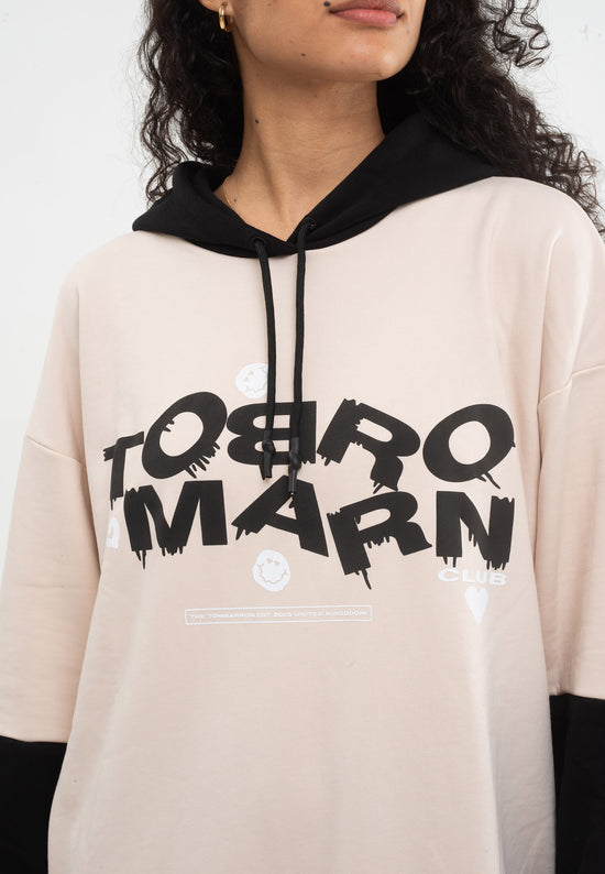 Tom Barron Felpa con cappuccio oversize Signature Fino Al -60%