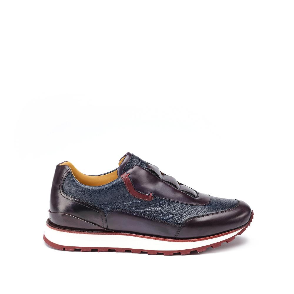 ﻿A.Testoni MOENA SNEAKER ROYAL CALF + GRAINED CALF ° Pezzi Unici