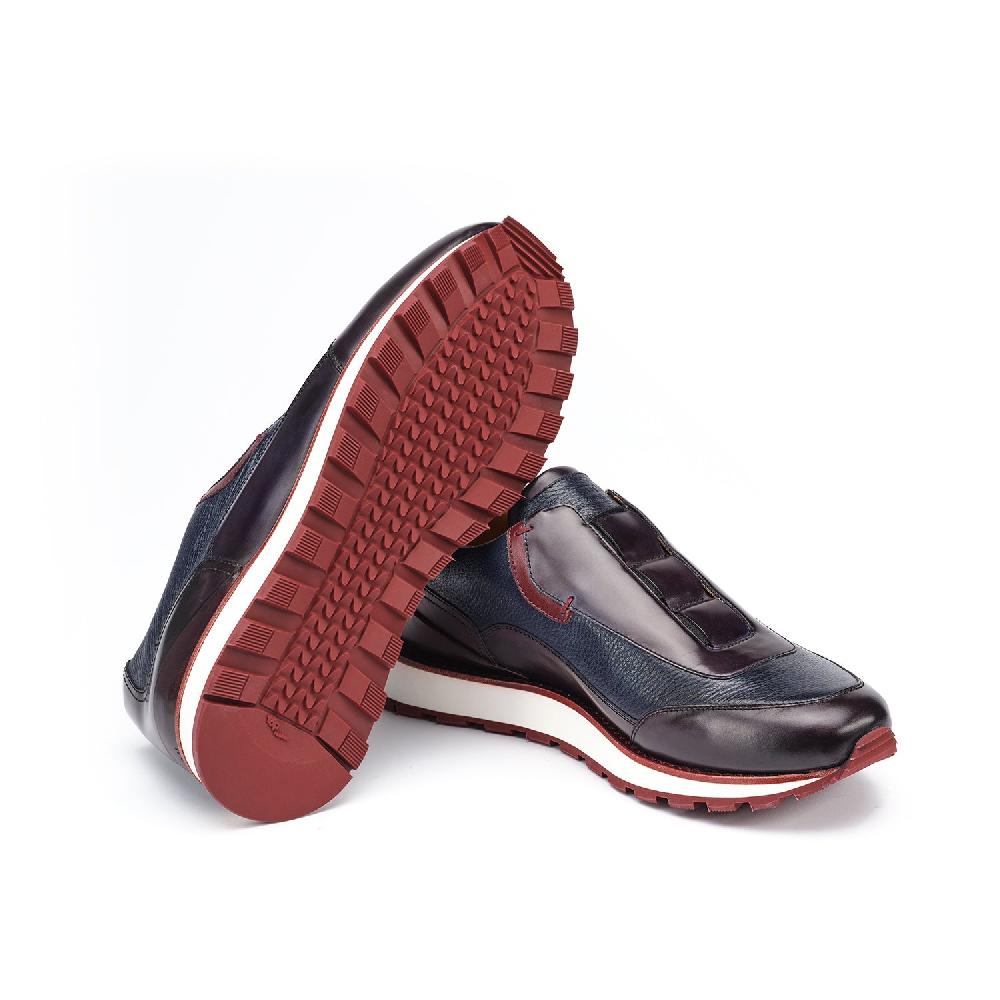 ﻿A.Testoni MOENA SNEAKER ROYAL CALF + GRAINED CALF ° Pezzi Unici