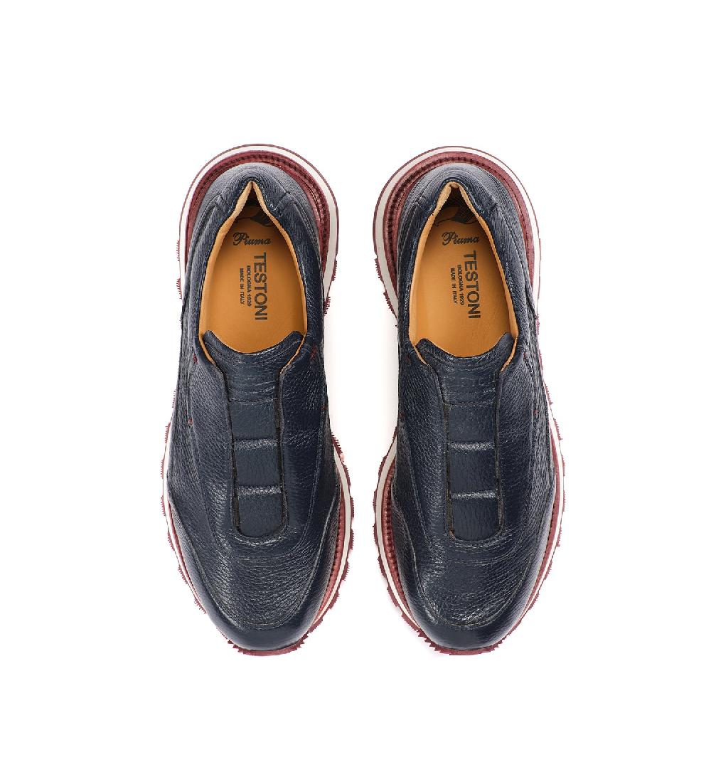 A.Testoni MOENA SNEAKER IN CERVO Soddisfazione Garantita