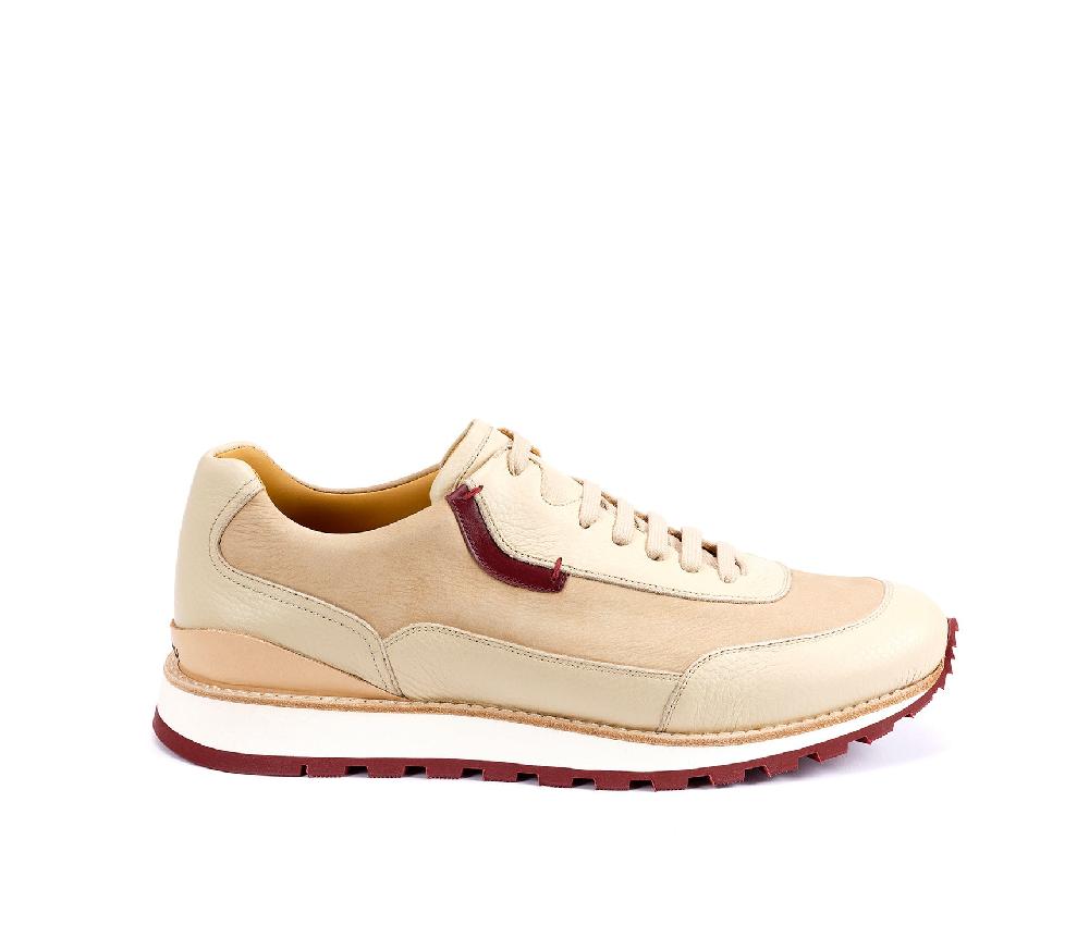 A.Testoni MOENA SNEAKER NUBUK CALF + DEER ° Qualità Garantita