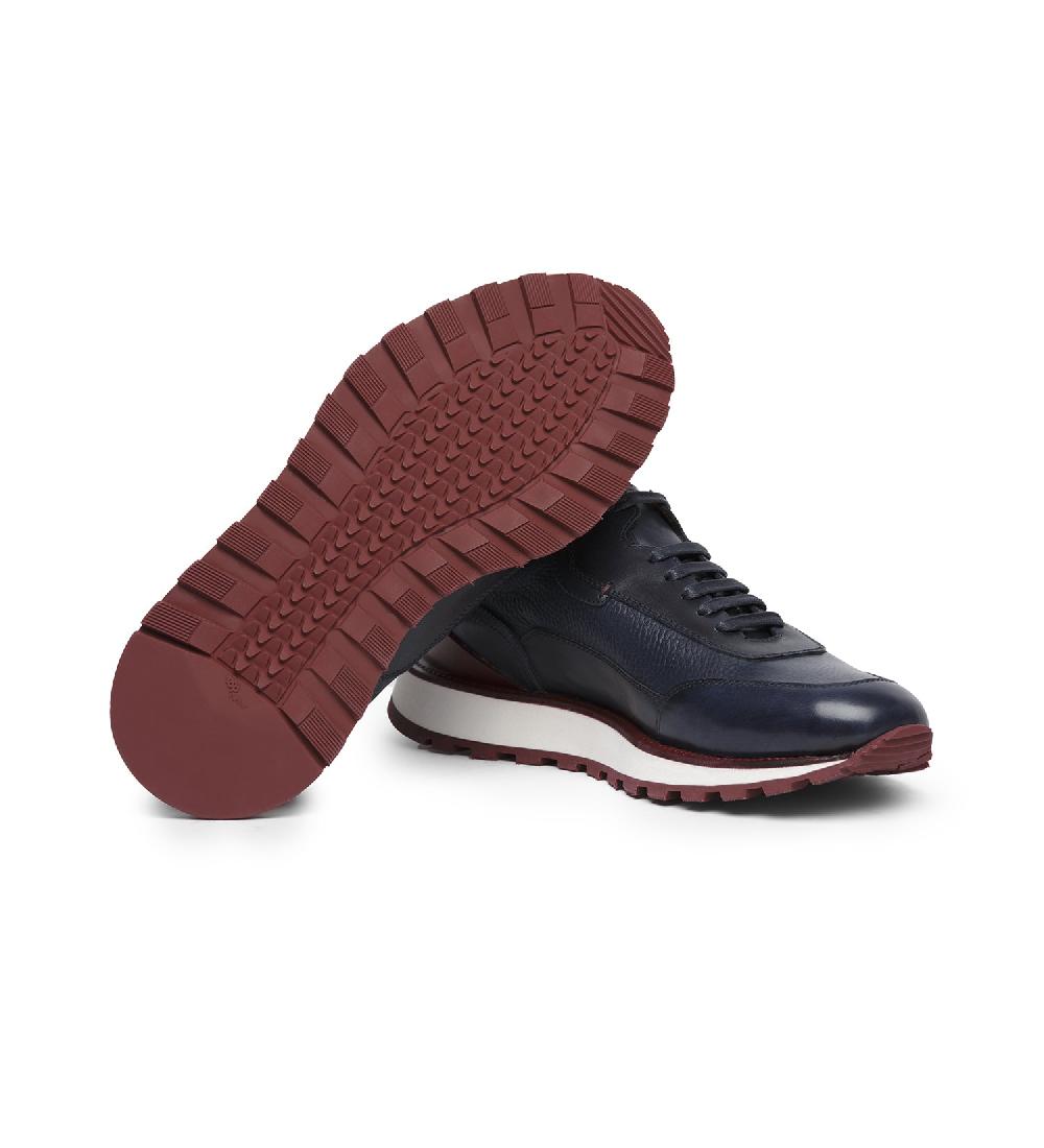 A.Testoni MOENA SNEAKERS CHUNKY IN PELLE E CERVO Promozione Limitata