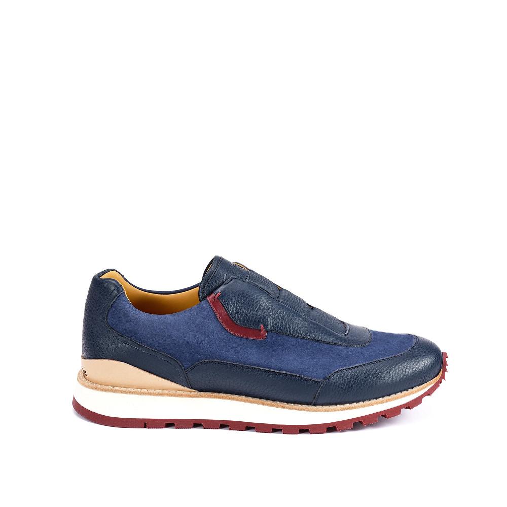 A.Testoni MOENA SNEAKER NUBUK CALF+DEER ° Fino Al -60%
