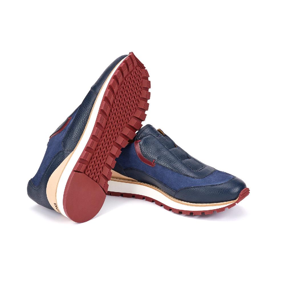 A.Testoni MOENA SNEAKER NUBUK CALF+DEER ° Fino Al -60%