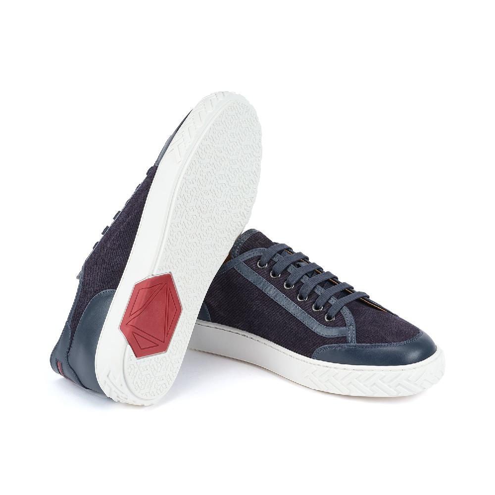 A.Testoni RAVENNA SNEAKER VELVET SUEDE CALF+CALF ° Sottocosto