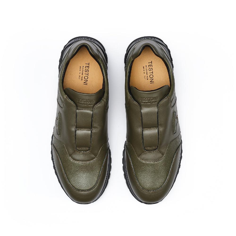A.Testoni CUNEO SNEAKER SPORT NAPA CALF + GRAINED CALF ° Presa