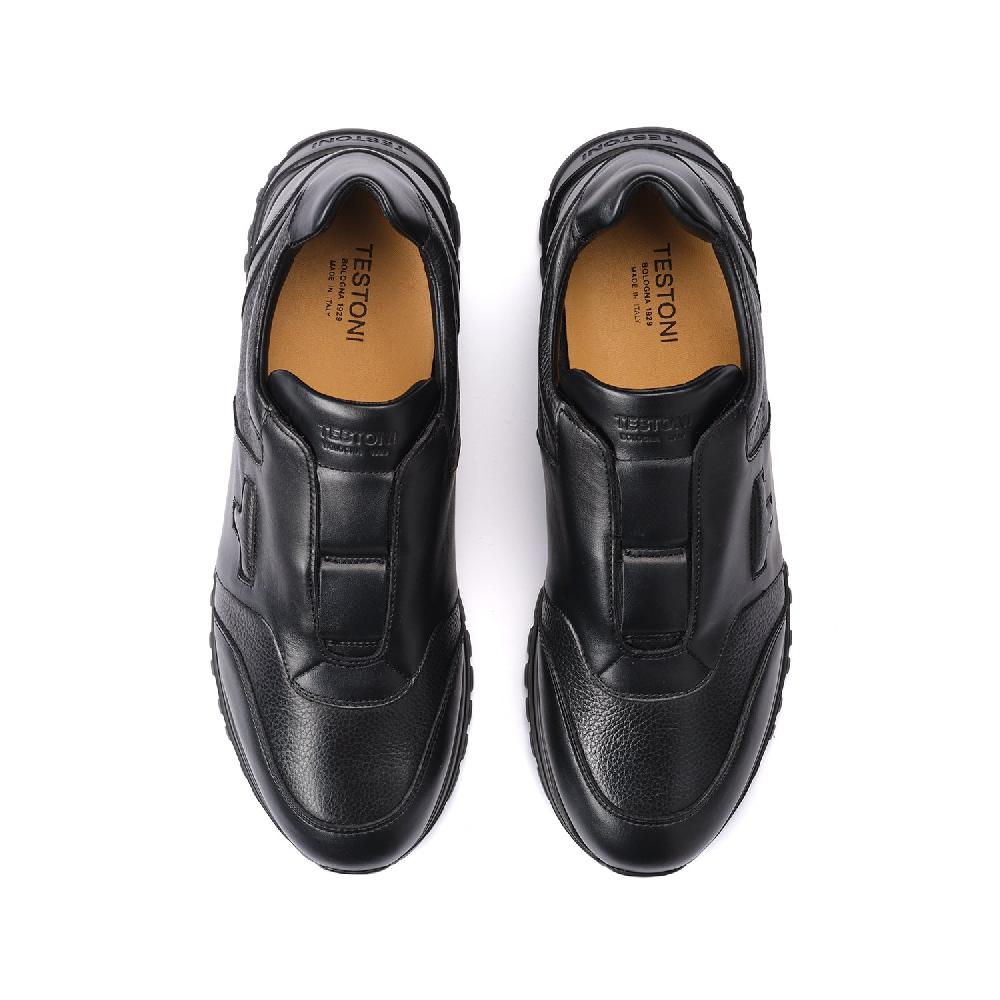 A.Testoni CUNEO SNEAKER SPORT NAPA CALF + GRAINED CALF Sconto