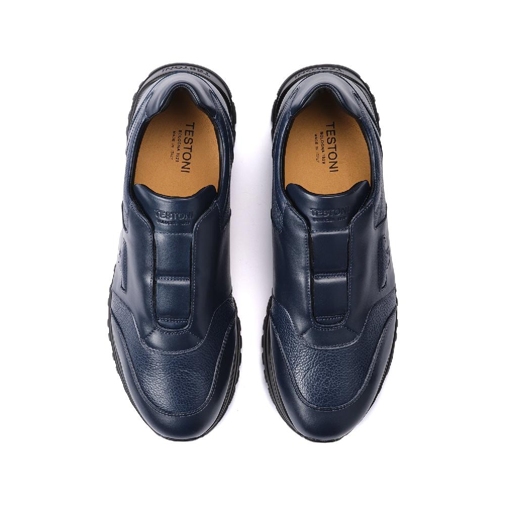 A.Testoni CUNEO SNEAKER SPORT NAPA CALF +GRAINED CALF Offerta