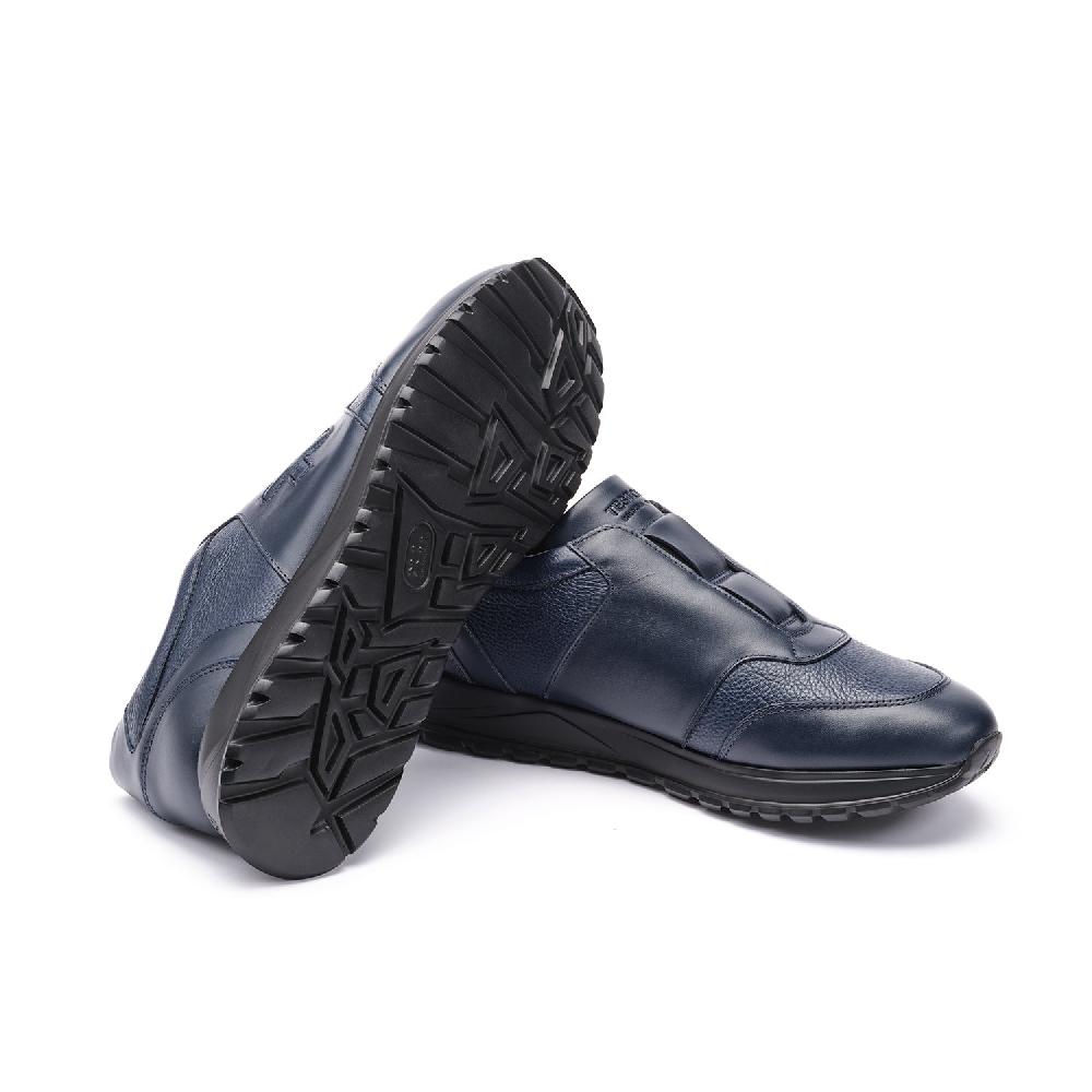 A.Testoni CUNEO SNEAKER SPORT NAPA CALF +GRAINED CALF Offerta