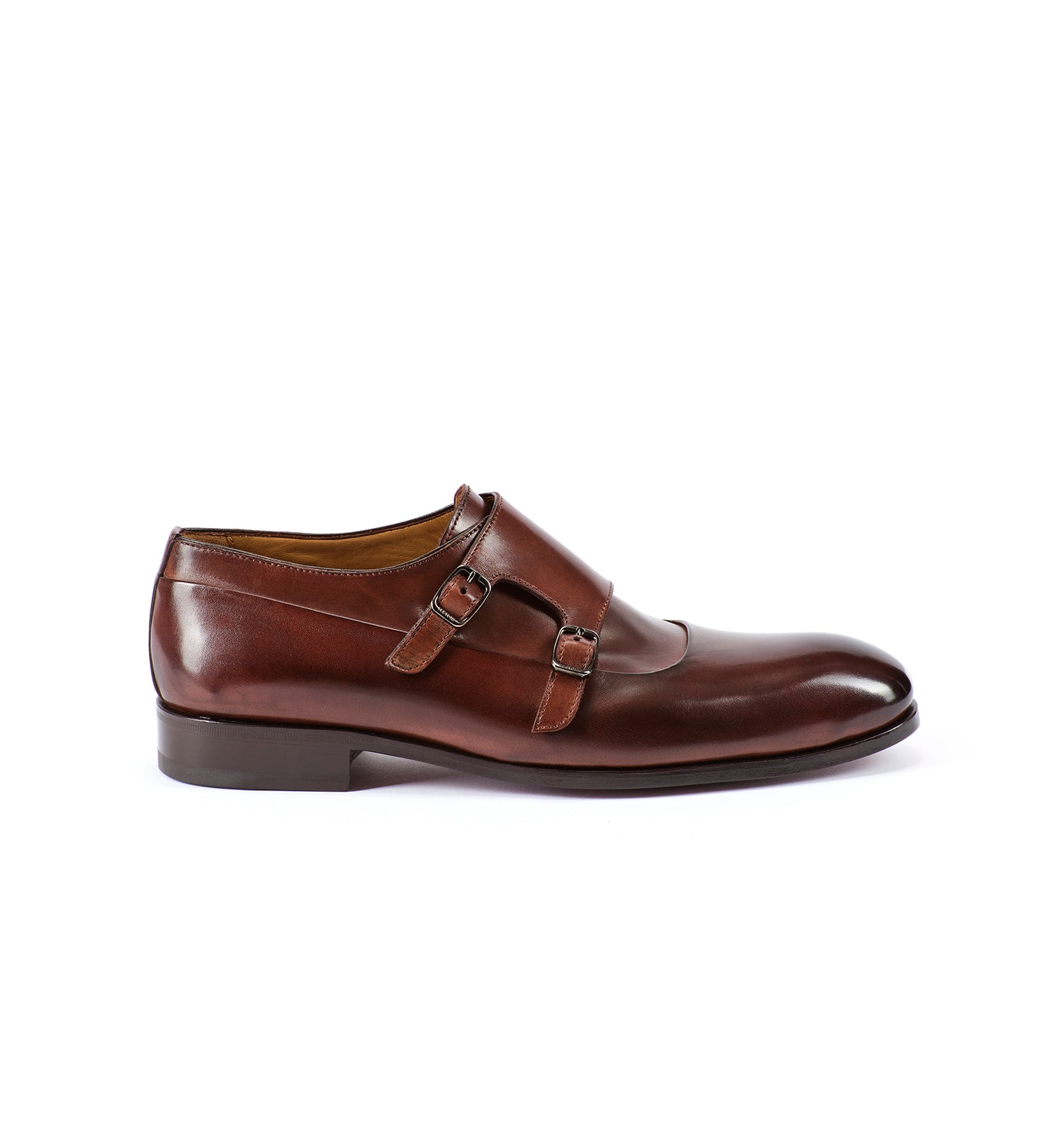 A.Testoni SANT'EULALIA LEATHER MONK STRAP Economico