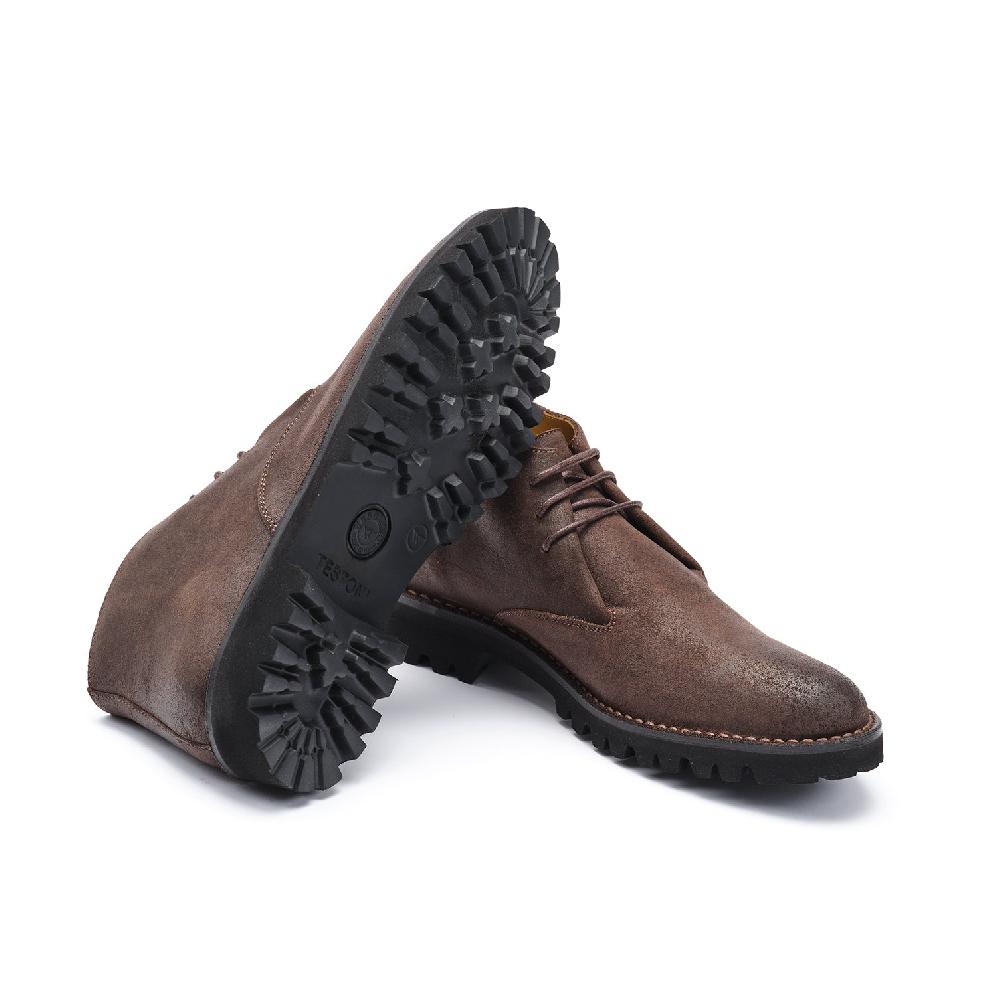 A.Testoni COURMAYEUR DESERT WAX SUEDE CALF In Vendita