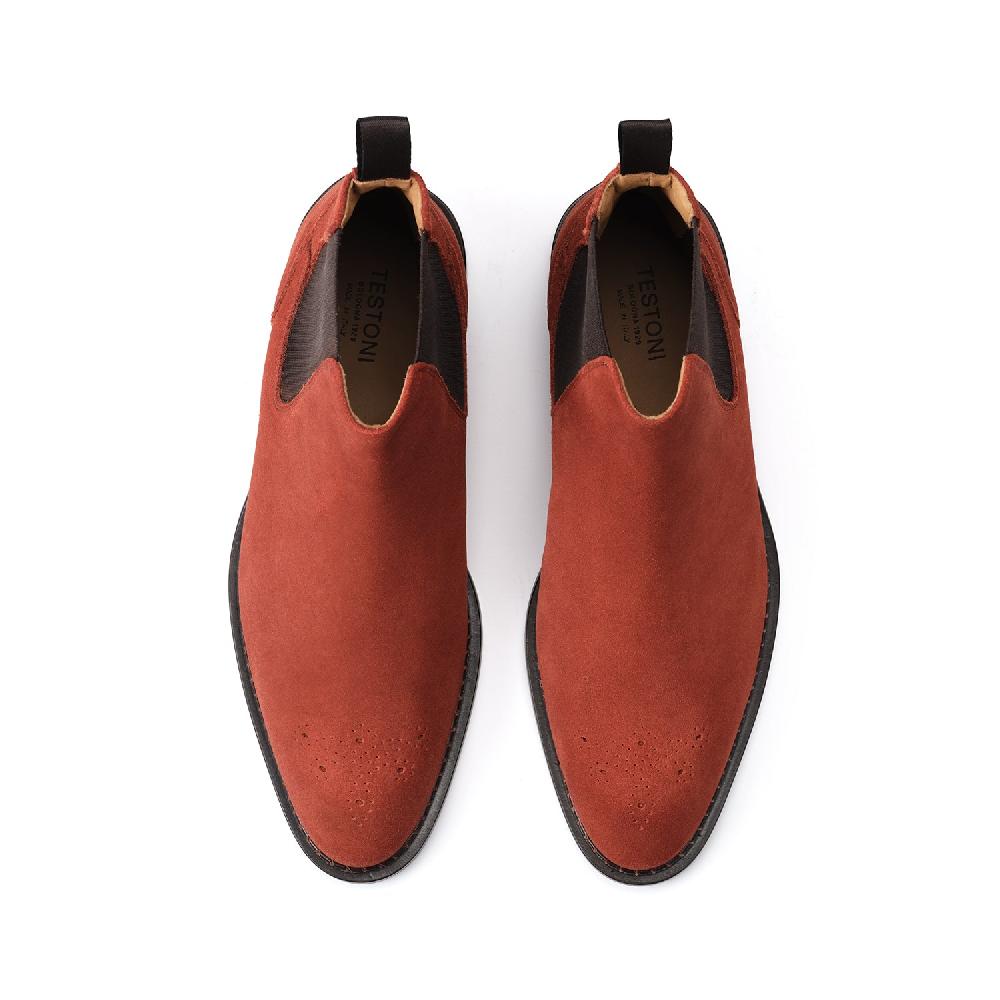 A.Testoni VENEZIA CHELSEA ENGLISH SUEDE CALF Hotsell