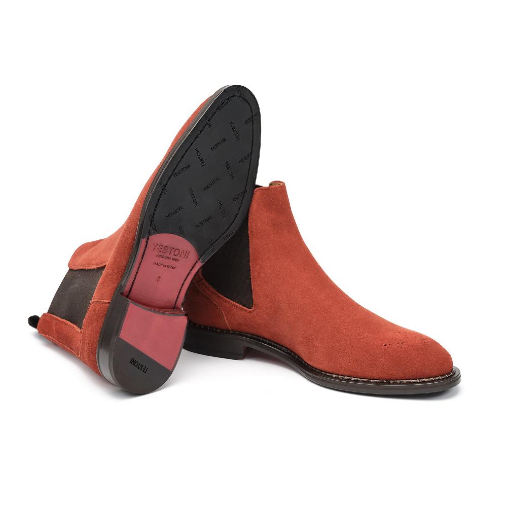 A.Testoni VENEZIA CHELSEA ENGLISH SUEDE CALF Hotsell