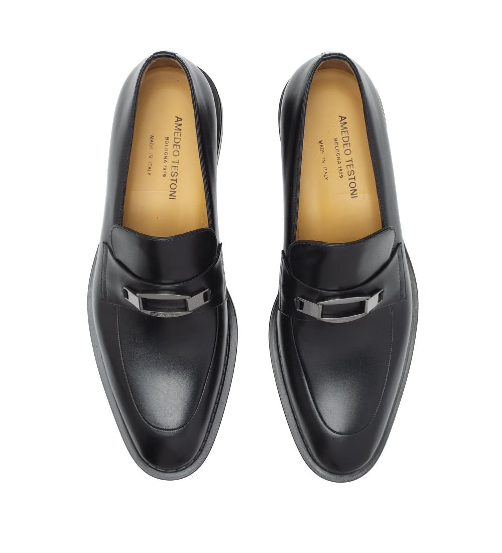 A.Testoni VENEZIA MOCASSINO IN PELLE Negozi Online
