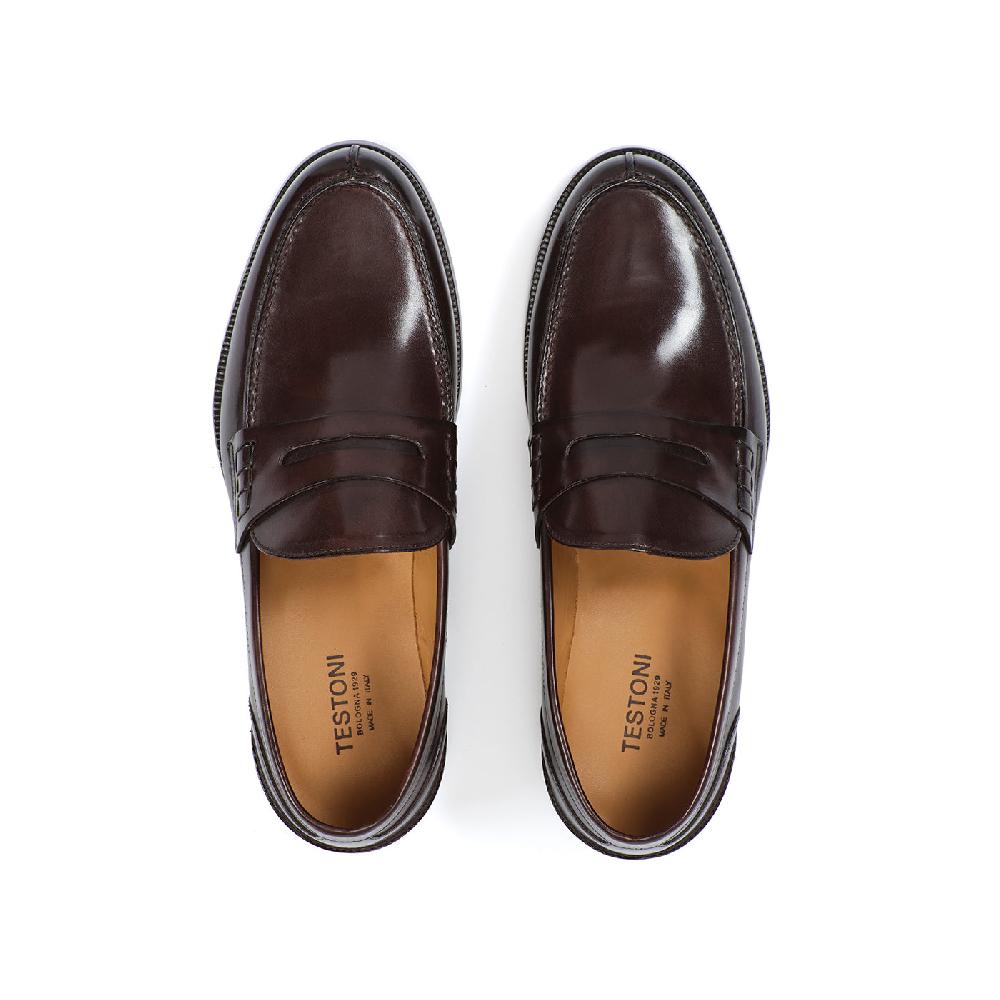 A.Testoni TRENTO LEATHER LOAFER ° Consegna Veloce