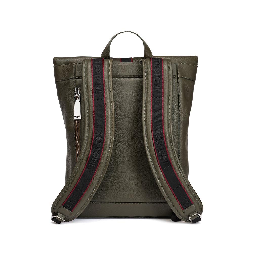 A.Testoni BRINDISI ROLL BACKPACK GRAINED SOFT CALF Promozione Limitata