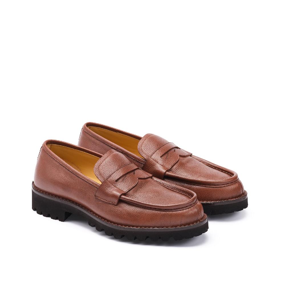 A.Testoni COURMAYEUR LOAFER GRAINED CALF Outlet