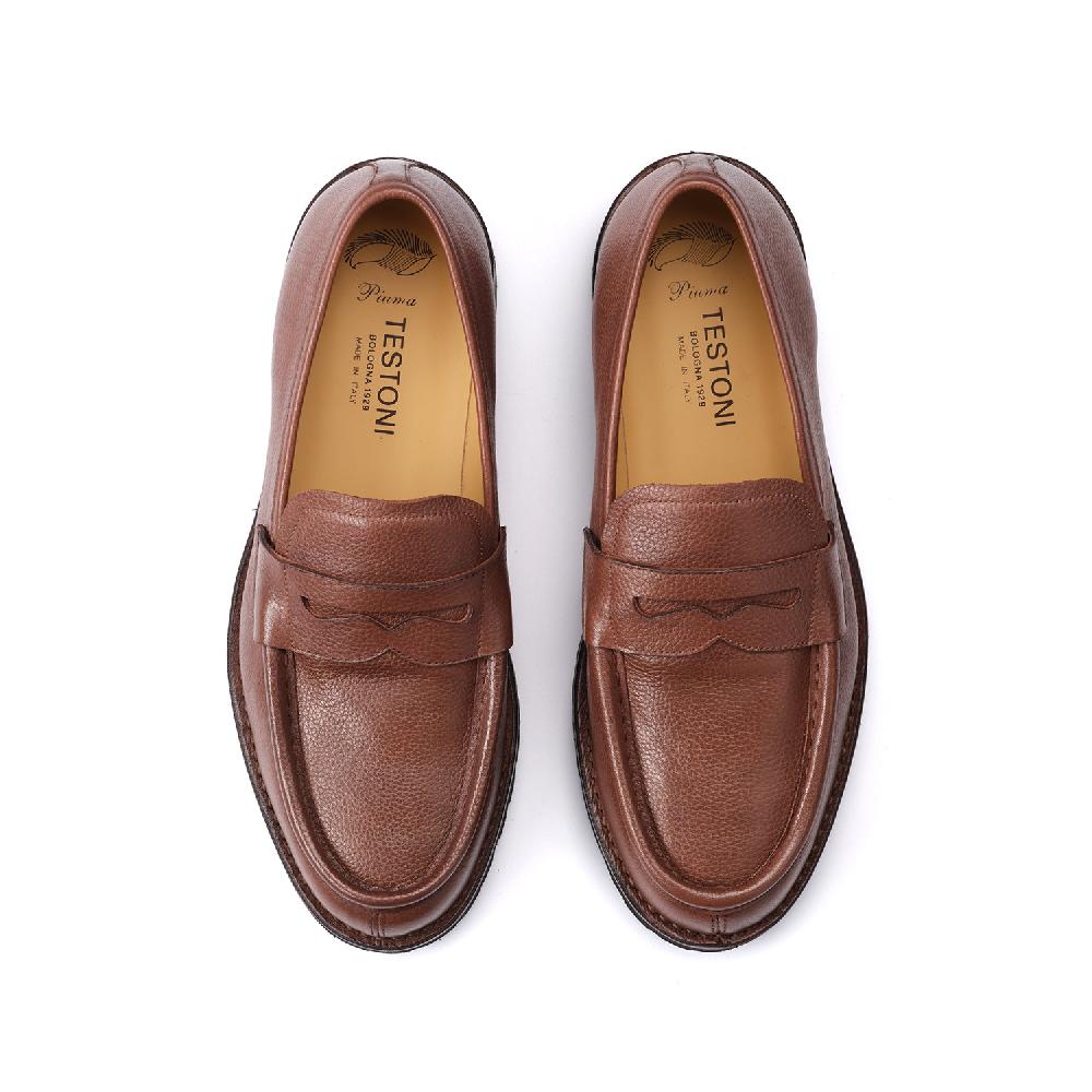 A.Testoni COURMAYEUR LOAFER GRAINED CALF Outlet