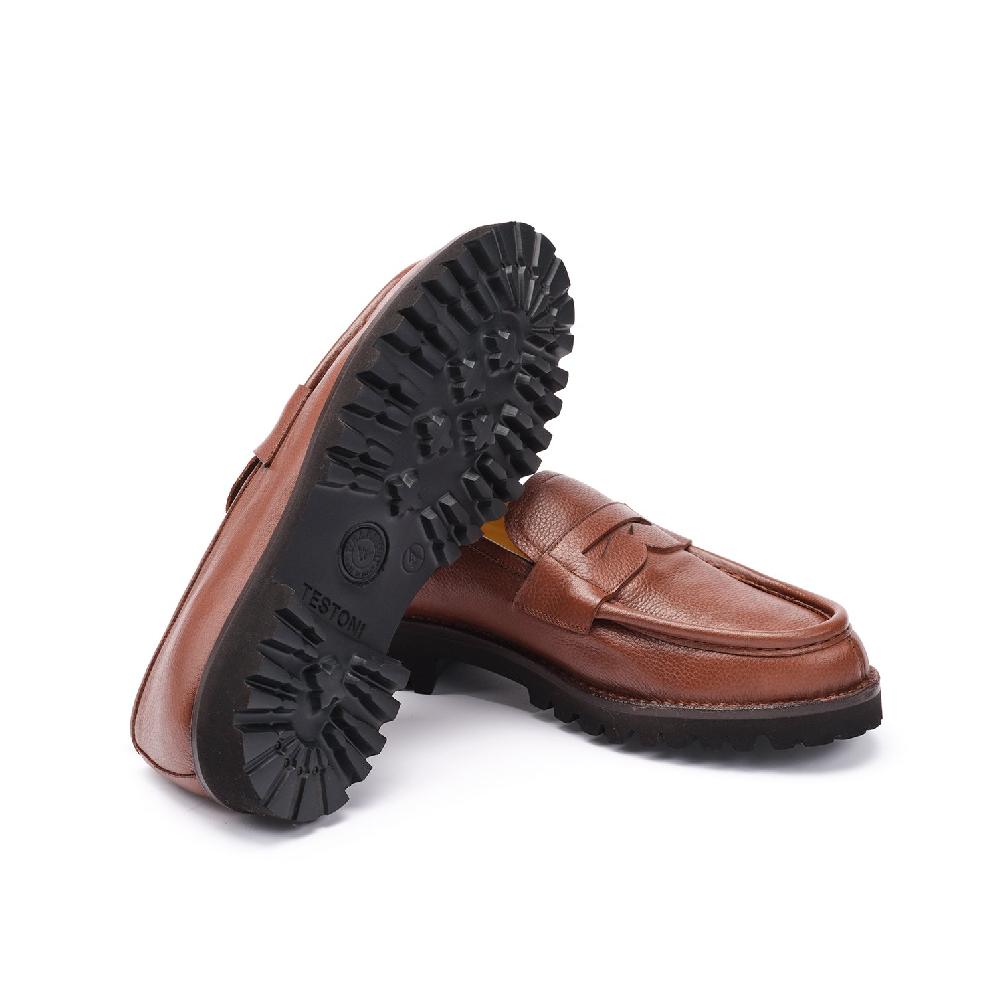 A.Testoni COURMAYEUR LOAFER GRAINED CALF Outlet
